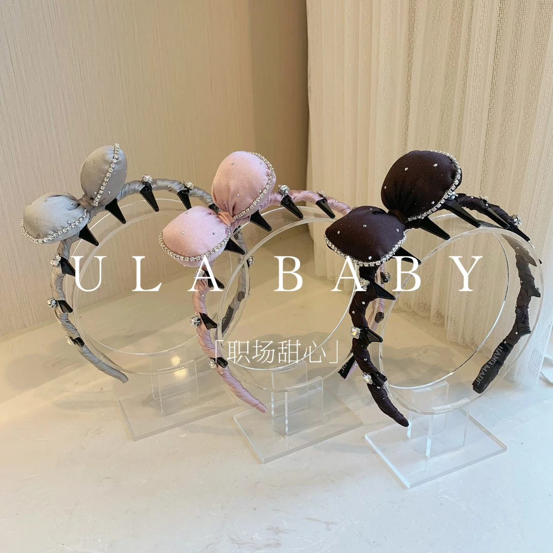 【喜儿ula】9-21-6「职场甜心」小众气球蝴蝶结闪亮甜美精致带齿发箍