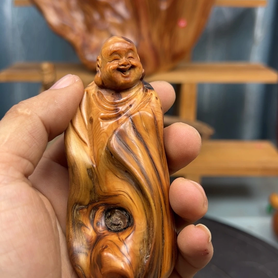 木用****9崖柏木摆件手把件