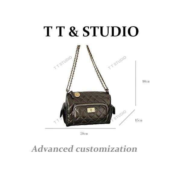 【TT Studio】SD-5178-珍珠银RAIN.CUN时尚简约腋下斜跨轻奢女包