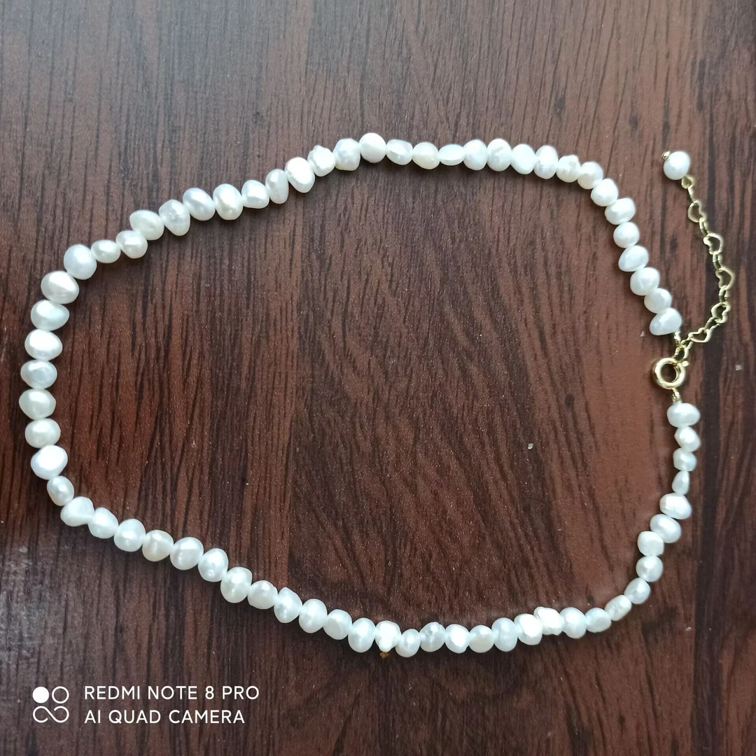 铜合金项链 《货号8977》不规则珠珠项链