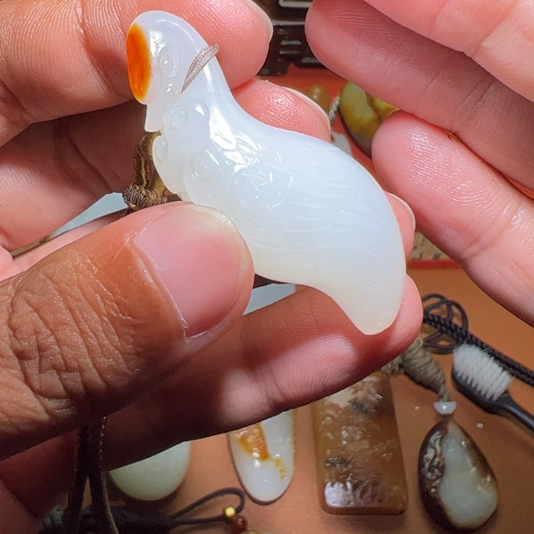 和田玉未镶嵌挂件