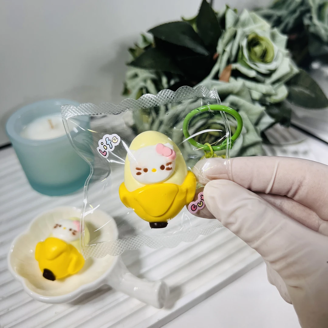 34号壳大大捏捏乐解压玩具kitty 小胖焦系列手工制作默认瑕疵