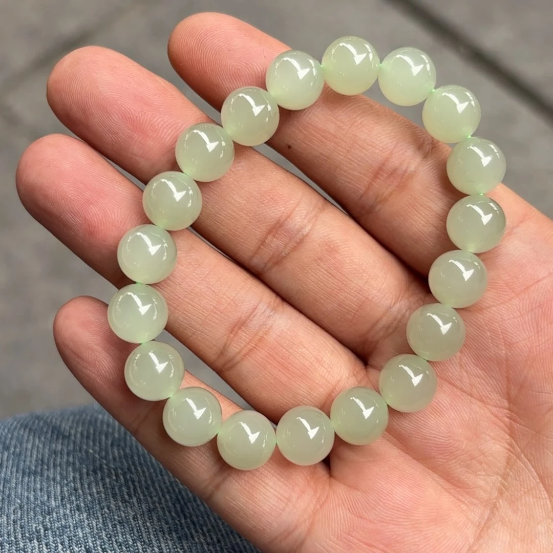 未镶嵌手串和田玉冰晴卡10