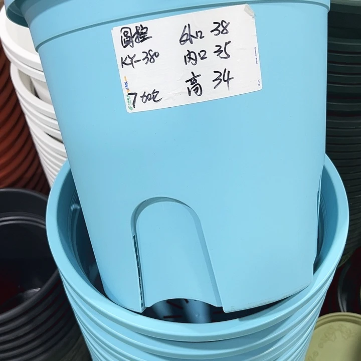 特价圆控口38高34蓝色无托3只