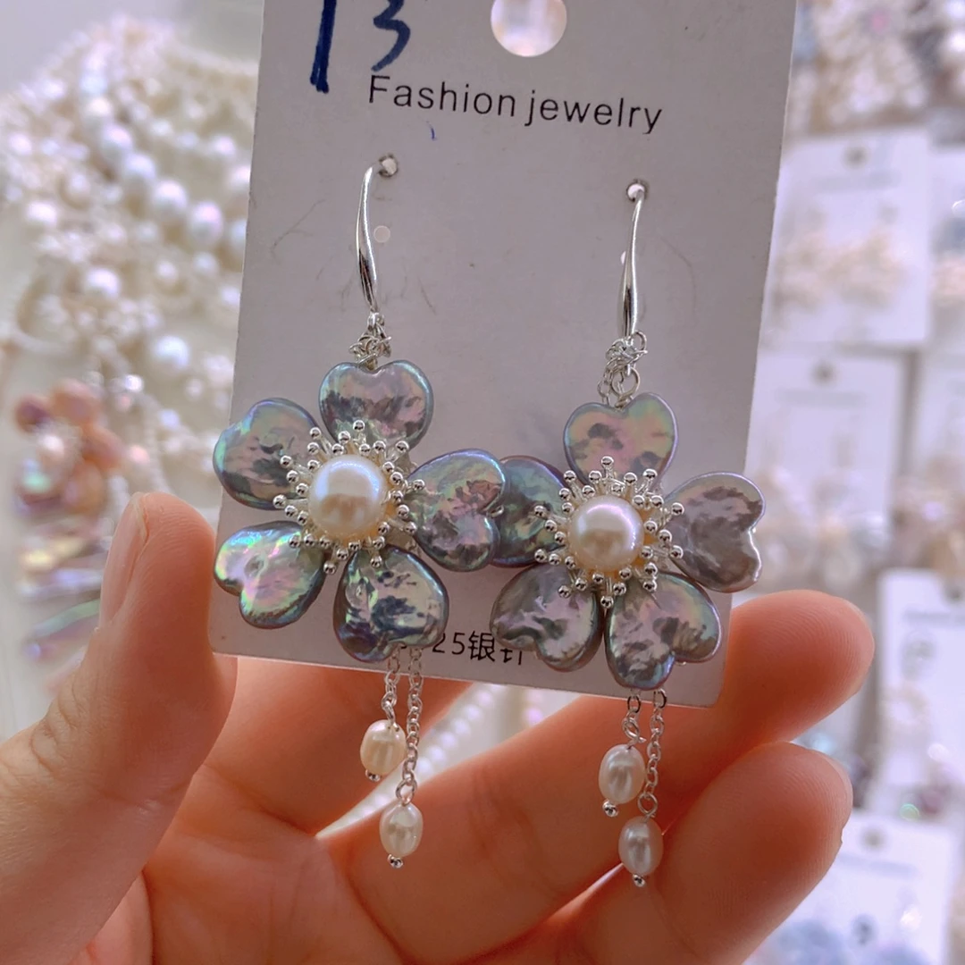 耳环未镶嵌淡水珍珠