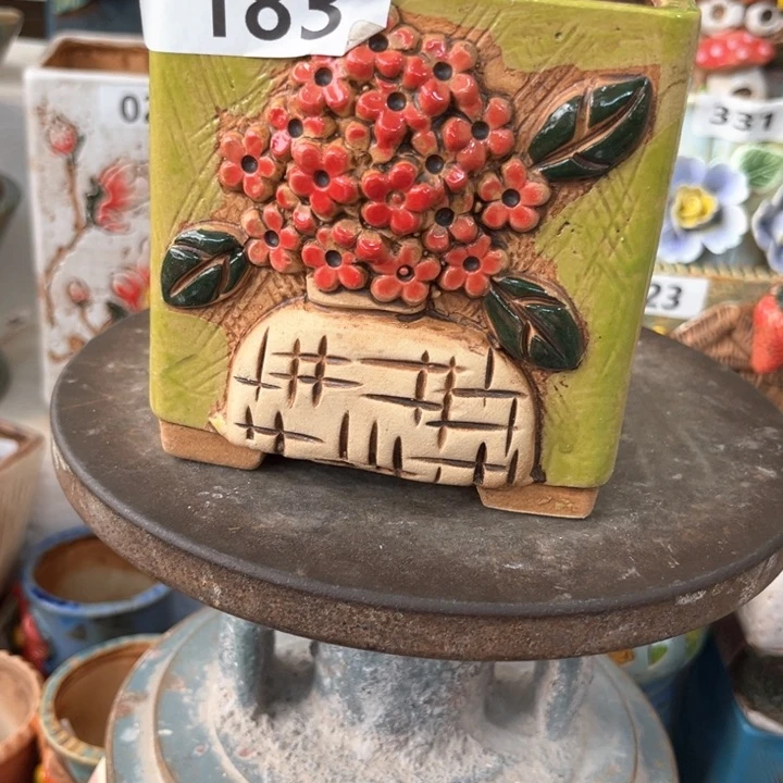 紫砂花盆粗陶材质多肉花盆