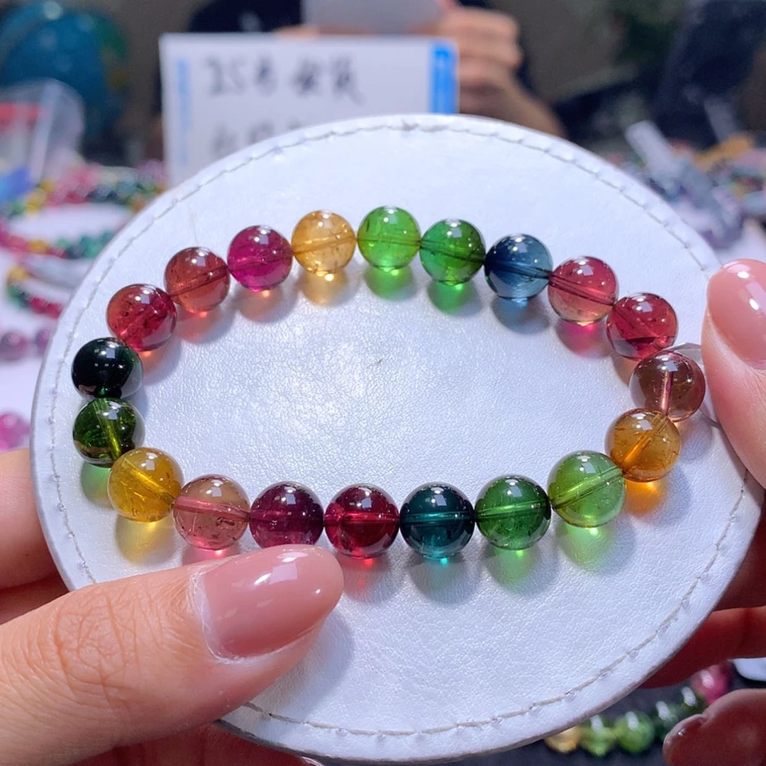 【闪购商品】未镶嵌手串碧玺9.5m净体