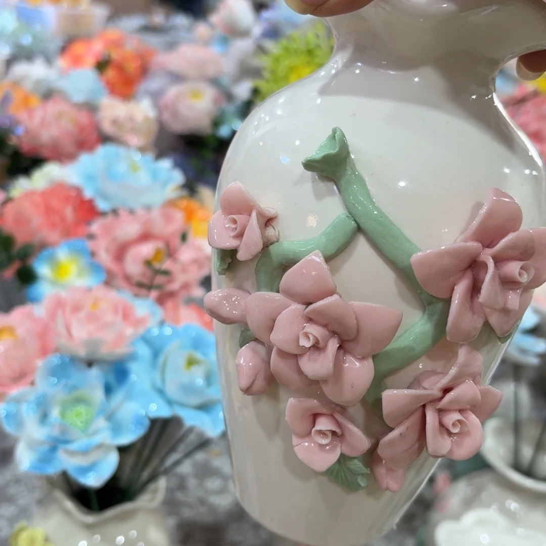 陶瓷花拍满20元发货，爱退款拉黑
