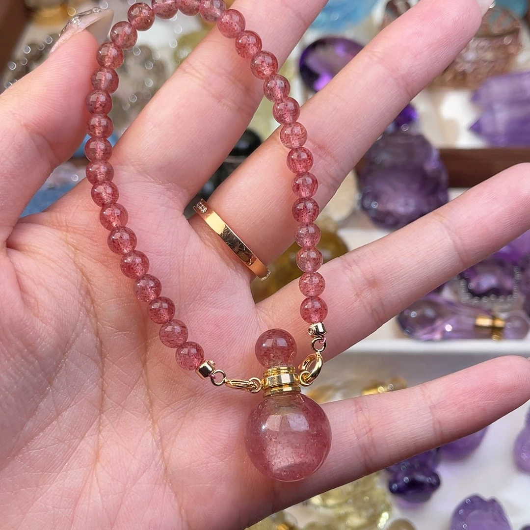 水晶颈饰未镶嵌宽*天然水晶吊坠233