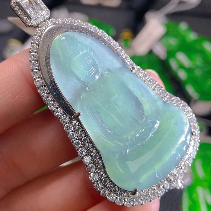 翡翠未镶嵌颈饰54