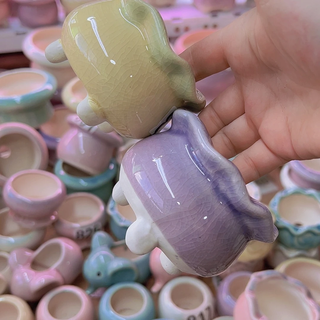 陶瓷花盆当场满12包邮