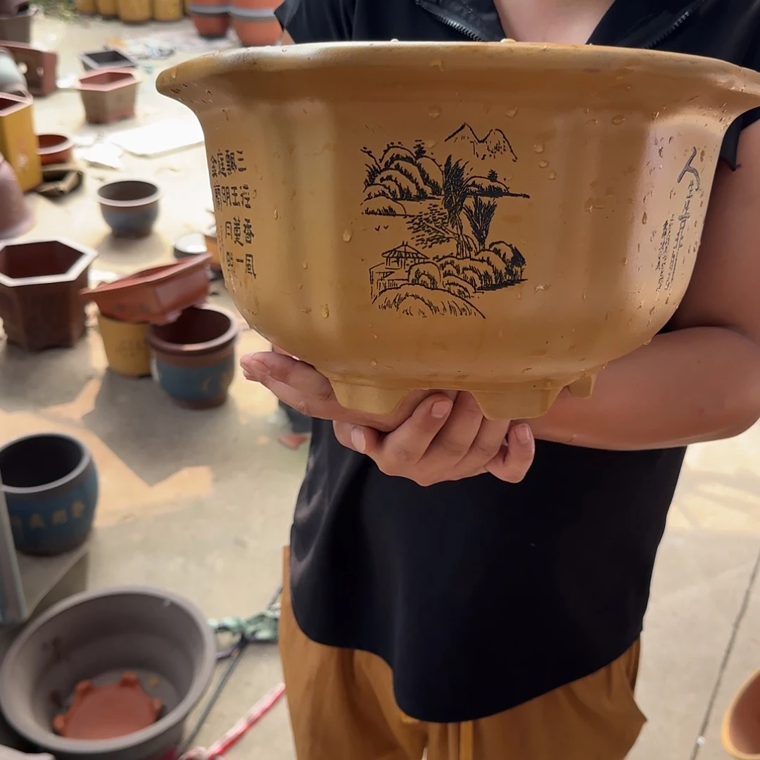 紫砂花盆口径27.15口径