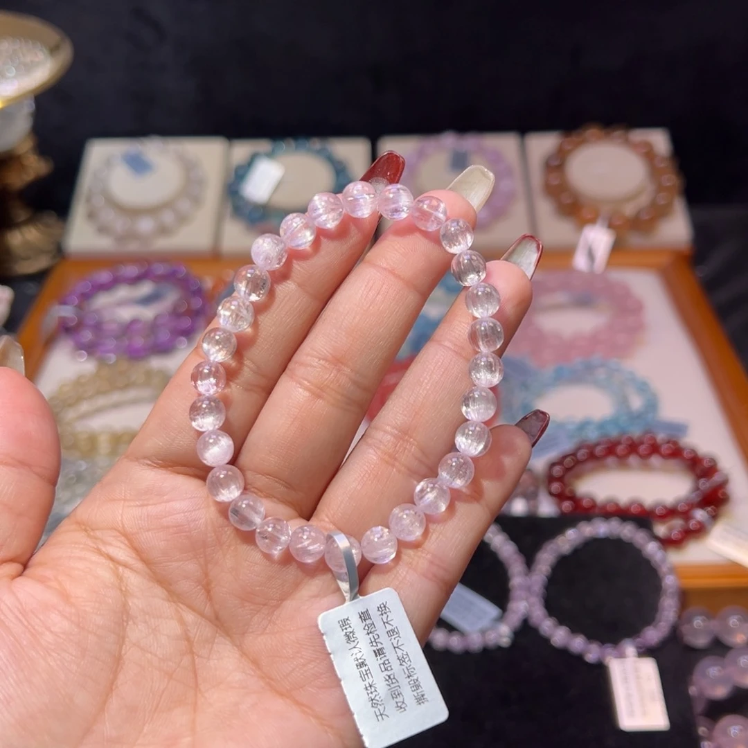 锂辉石紫锂辉未镶嵌2*1紫锂辉6.7m m