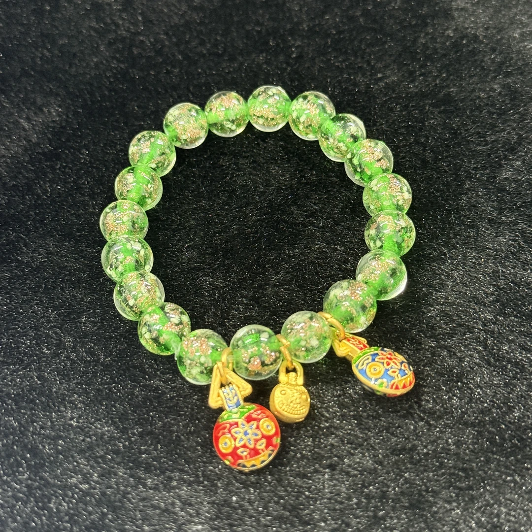 薄荷曼波绿手串9.5-10.5mm