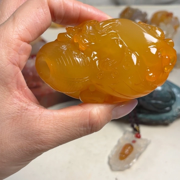 玛瑙/玉髓未镶嵌吊坠(不含链)