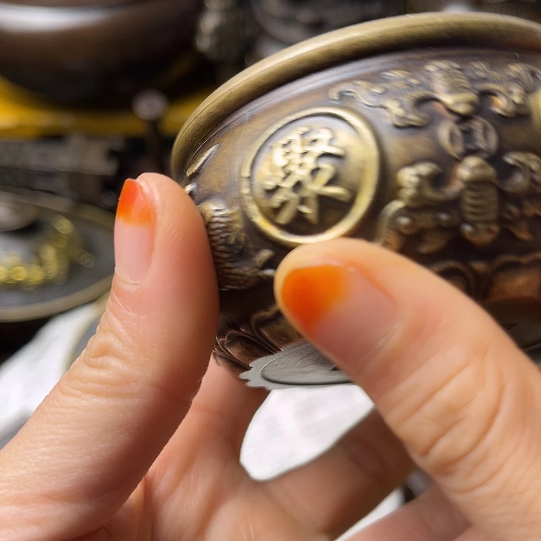 原矿风磨铜精美聚宝盆