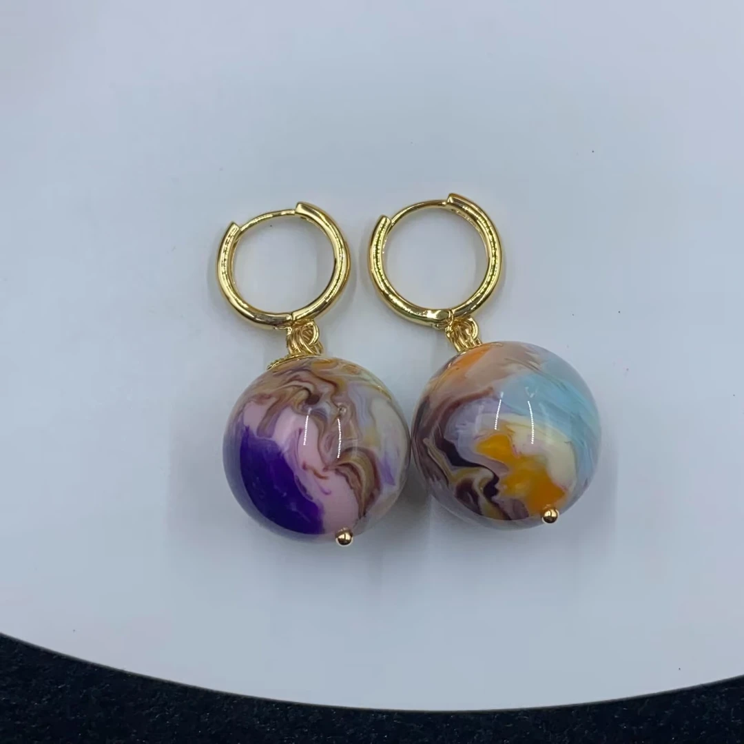 4441  瓷白根紫杉醇 耳环百搭多样性发货