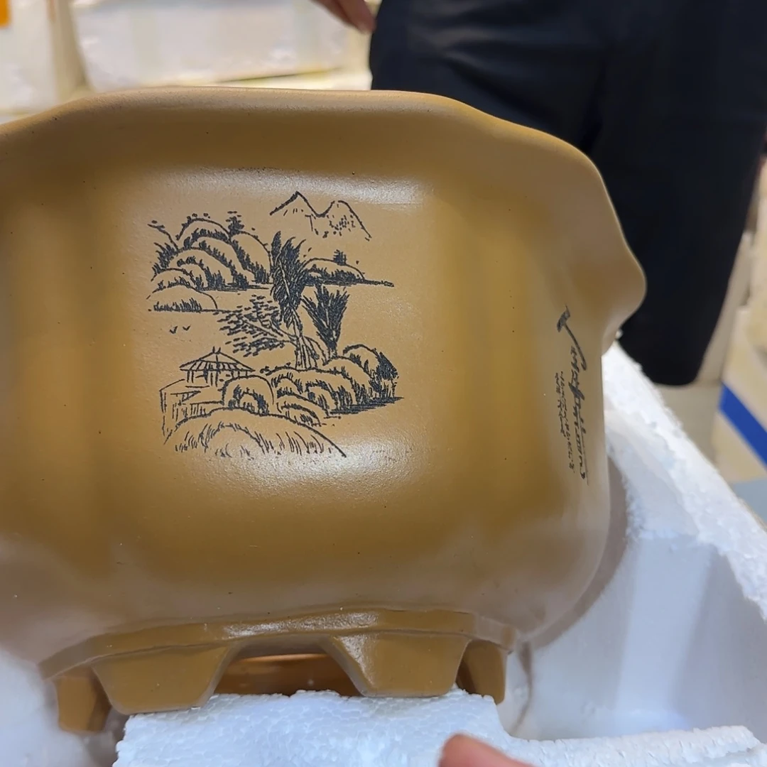 紫砂花盆口径27高度15