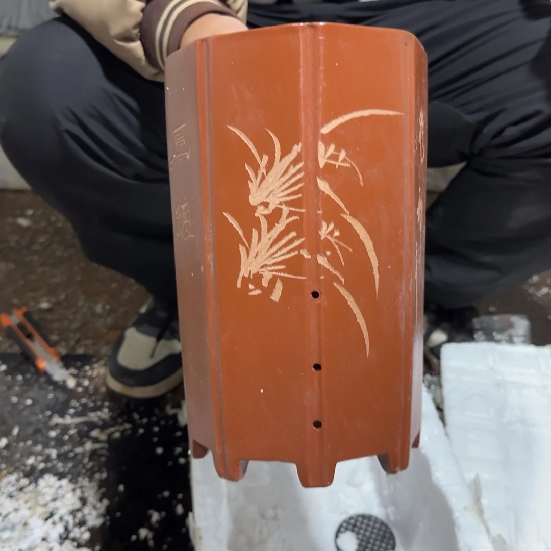 花盆紫砂口径15.25口径
