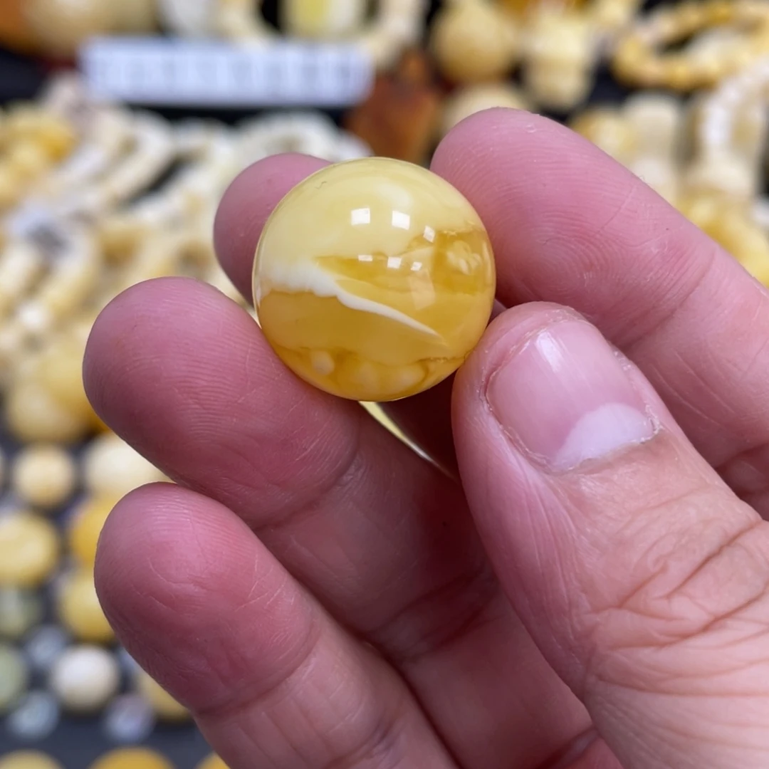 琥珀珠宝奇石未镶嵌19.2mm