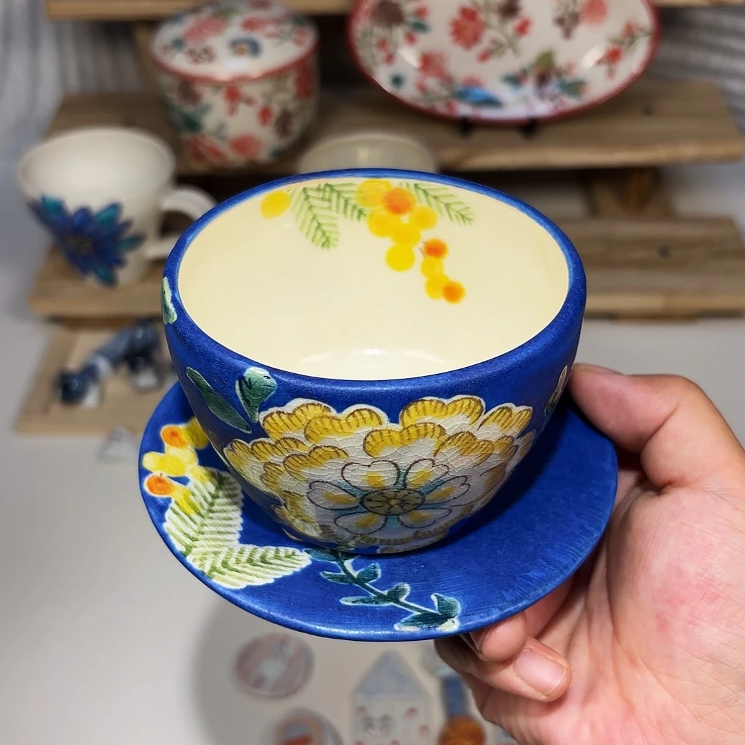 稻积佳谷 猪口杯+ 豆皿