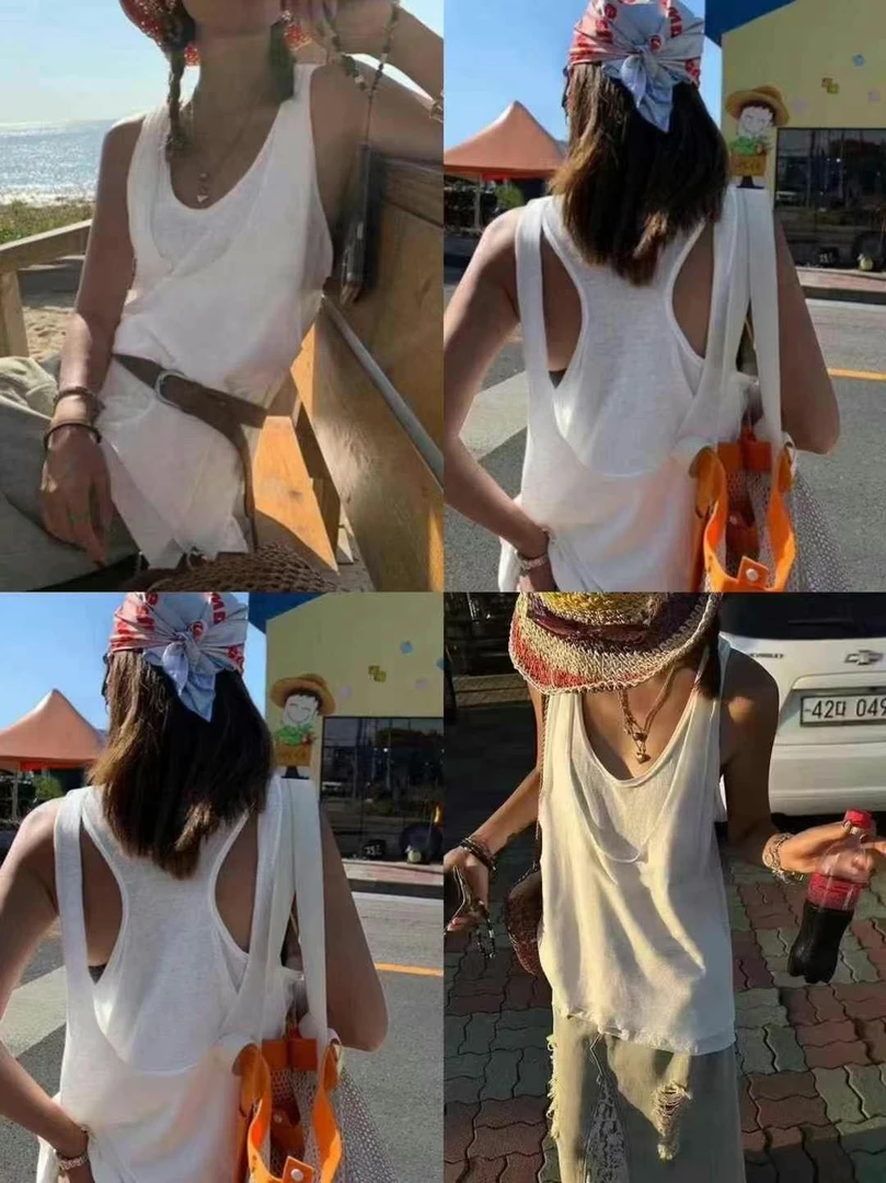 Vita 5430#帅气假两件背心