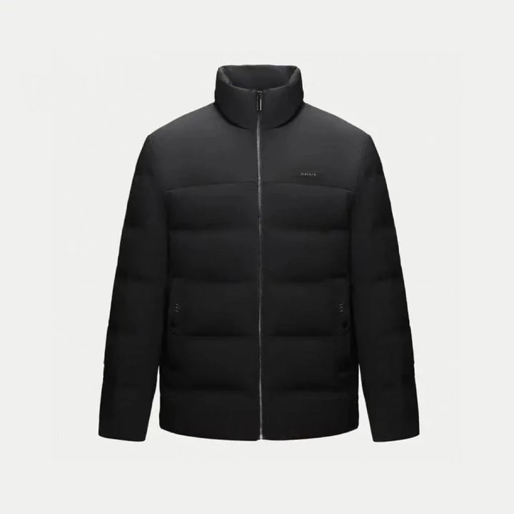 W877男士轻便羽绒服冬季弹力立领纯色面包服保暖轻便外套显瘦百搭