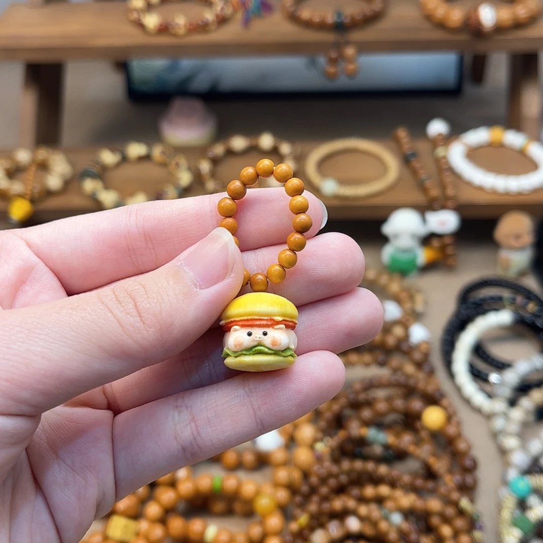 猴头核桃吊坠N****?小猪跑环