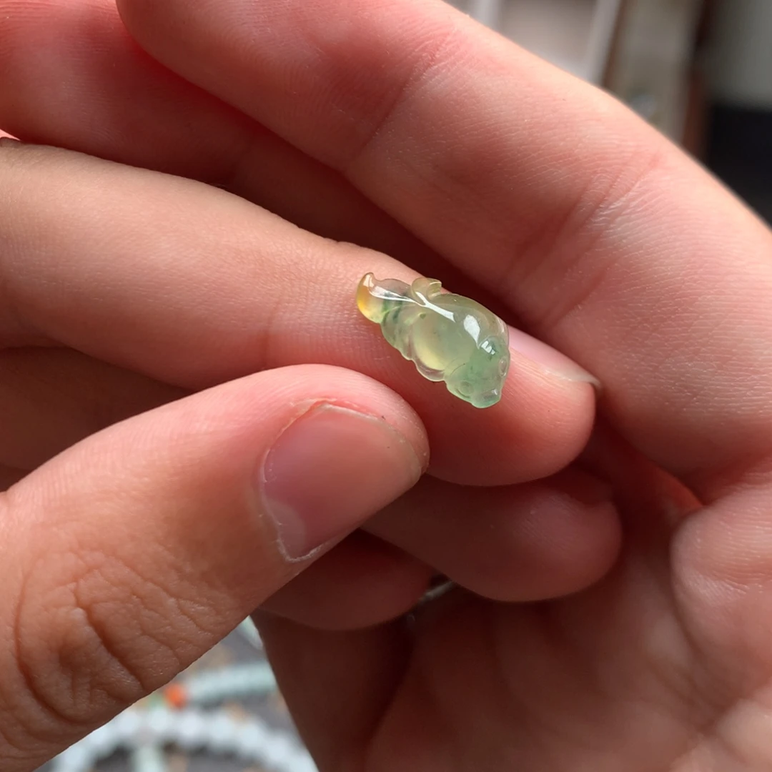 翡翠未镶嵌颈饰你是