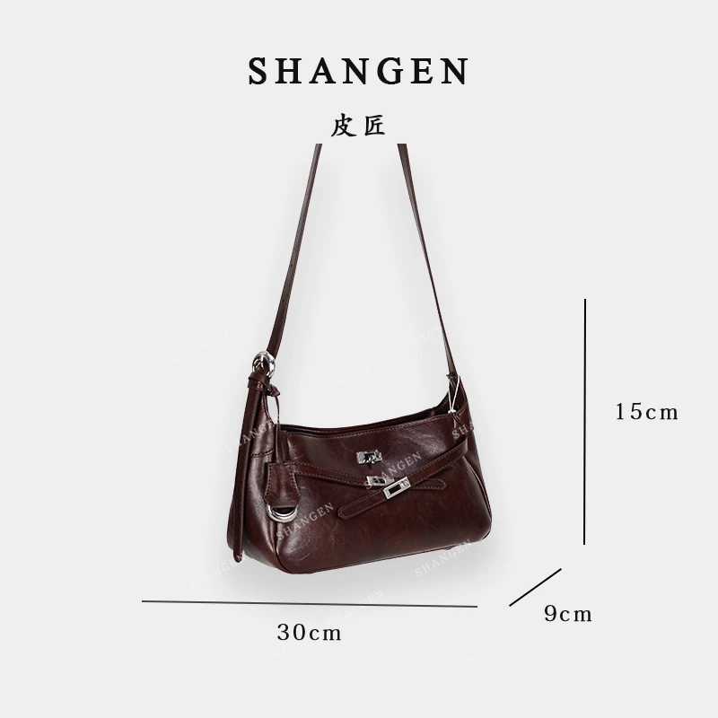 【尚恩CC】GQ-2922-安可拉红-轻奢时尚女士新款手提单肩斜挎包