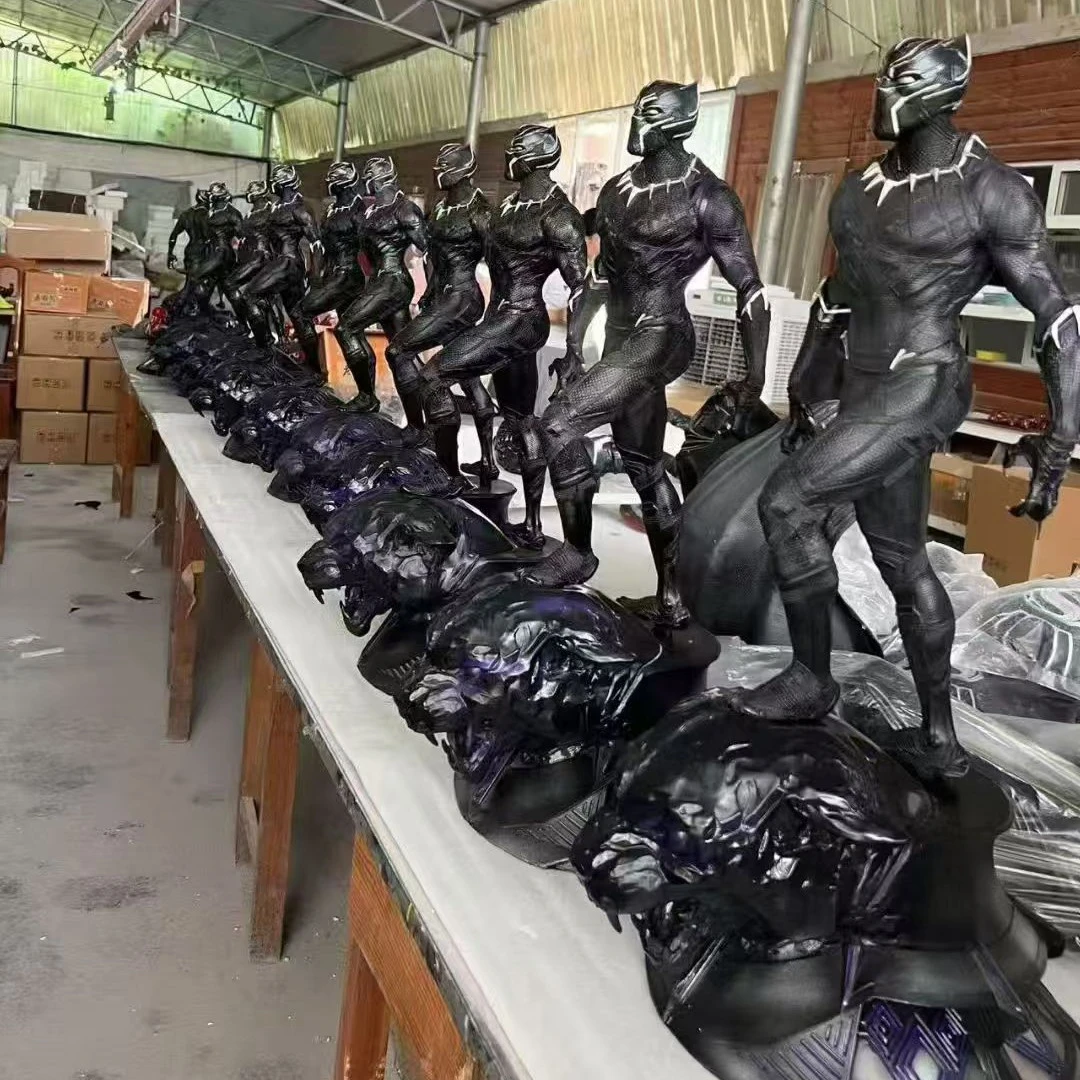 （酷玩专属）双头雕黑豹静态手办模型摆件复仇者联盟