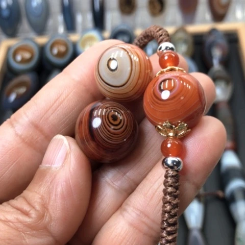 段***玛瑙/玉髓未镶嵌吊坠(不含链)