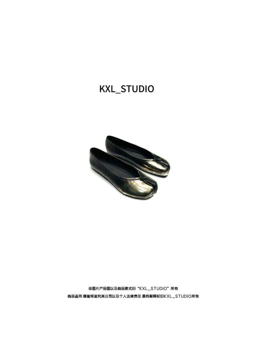 KXL-STUDIO 【KELE专属】原始部落回归手工舒适分脚趾鞋11152