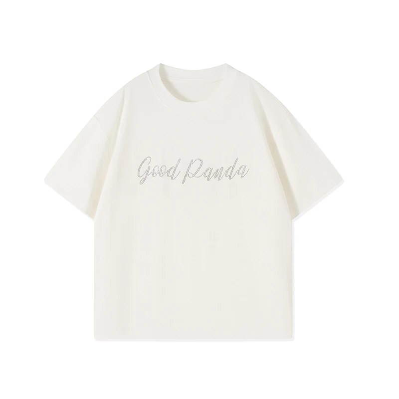 2025年夏季青少年透气时尚短袖百搭男女款休闲宽松简约字母t恤衫