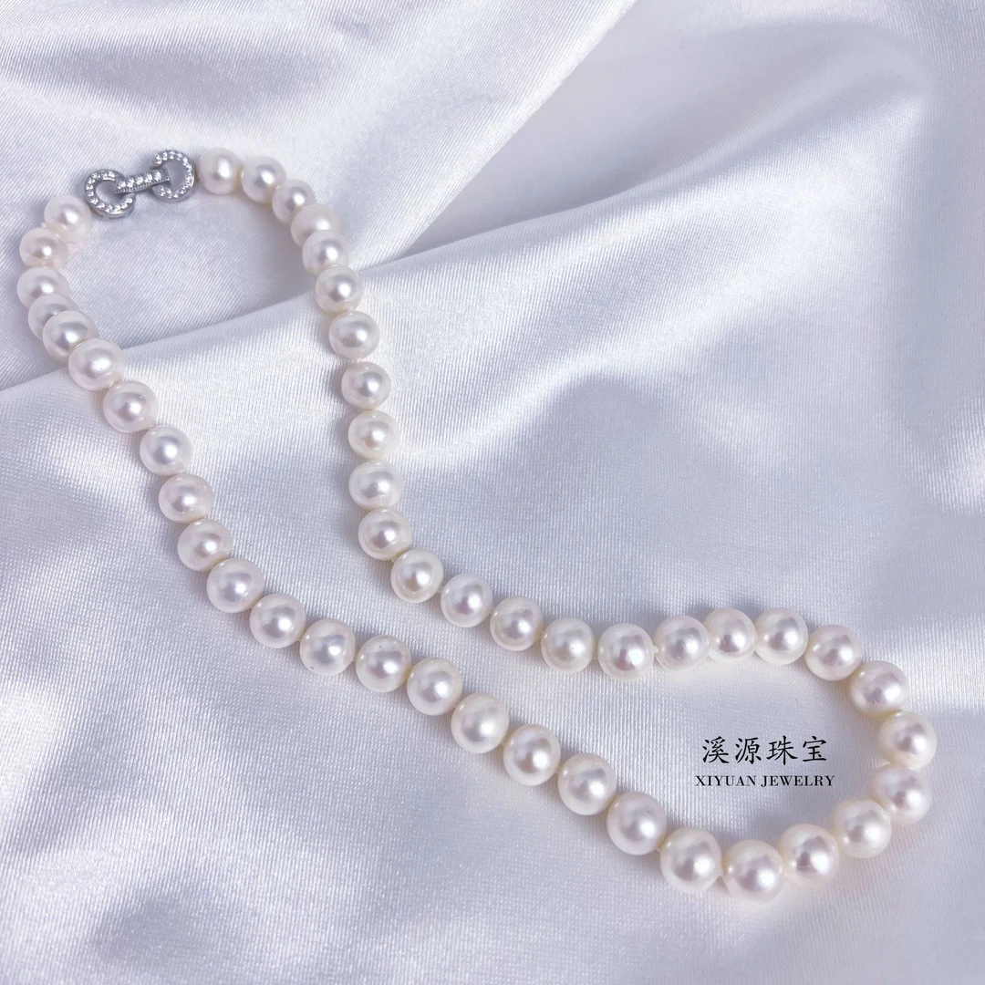 【溪源珠宝】妈妈链淡水无核珍珠颈饰8-9mm