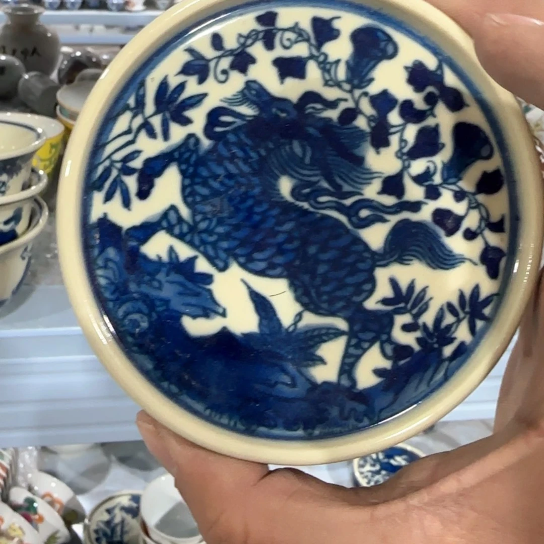 瓷片摆件手绘瓷器全部处理了吧