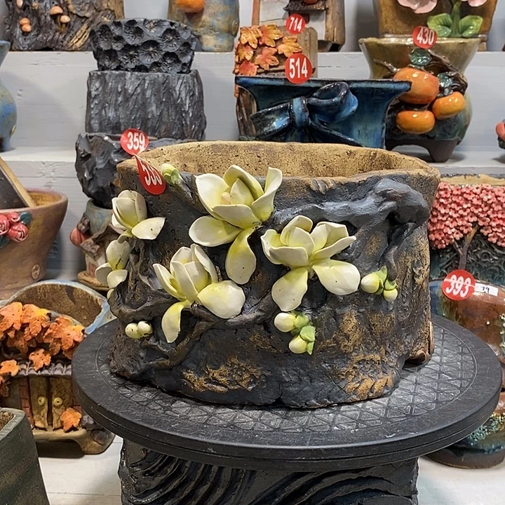 535 号陶然花器手工花盆