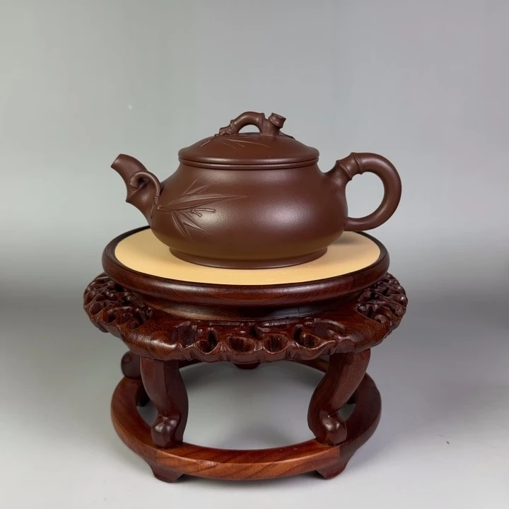 榆***瘩底槽青茶壶雅竹壶300 cc左右