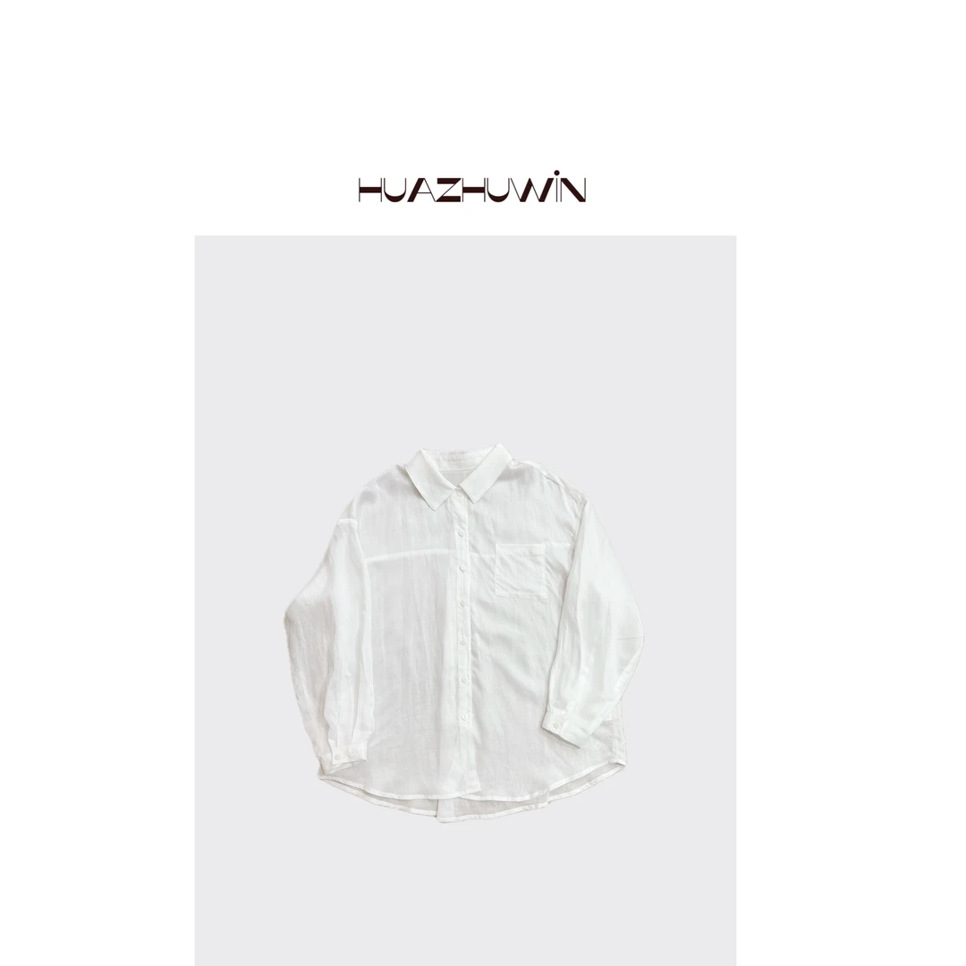 HZ-极简长久随意感天丝麻衬衫