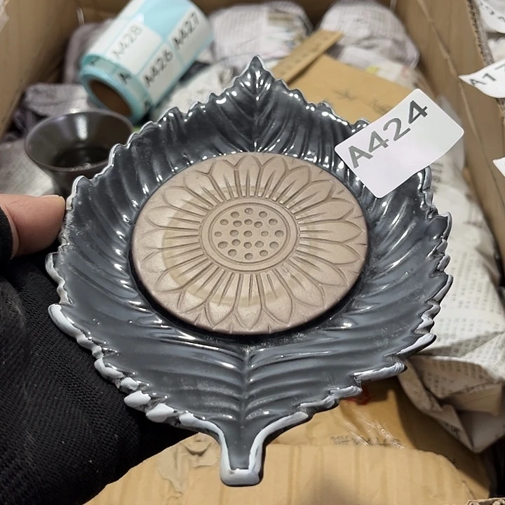 瓷片茶摆件工艺品摆件666