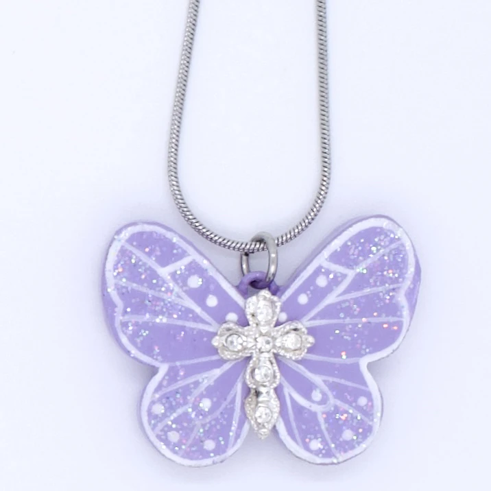 不锈钢项链 6月新品！王甜心手工蝴蝶项链《吻》系列荣誉出品