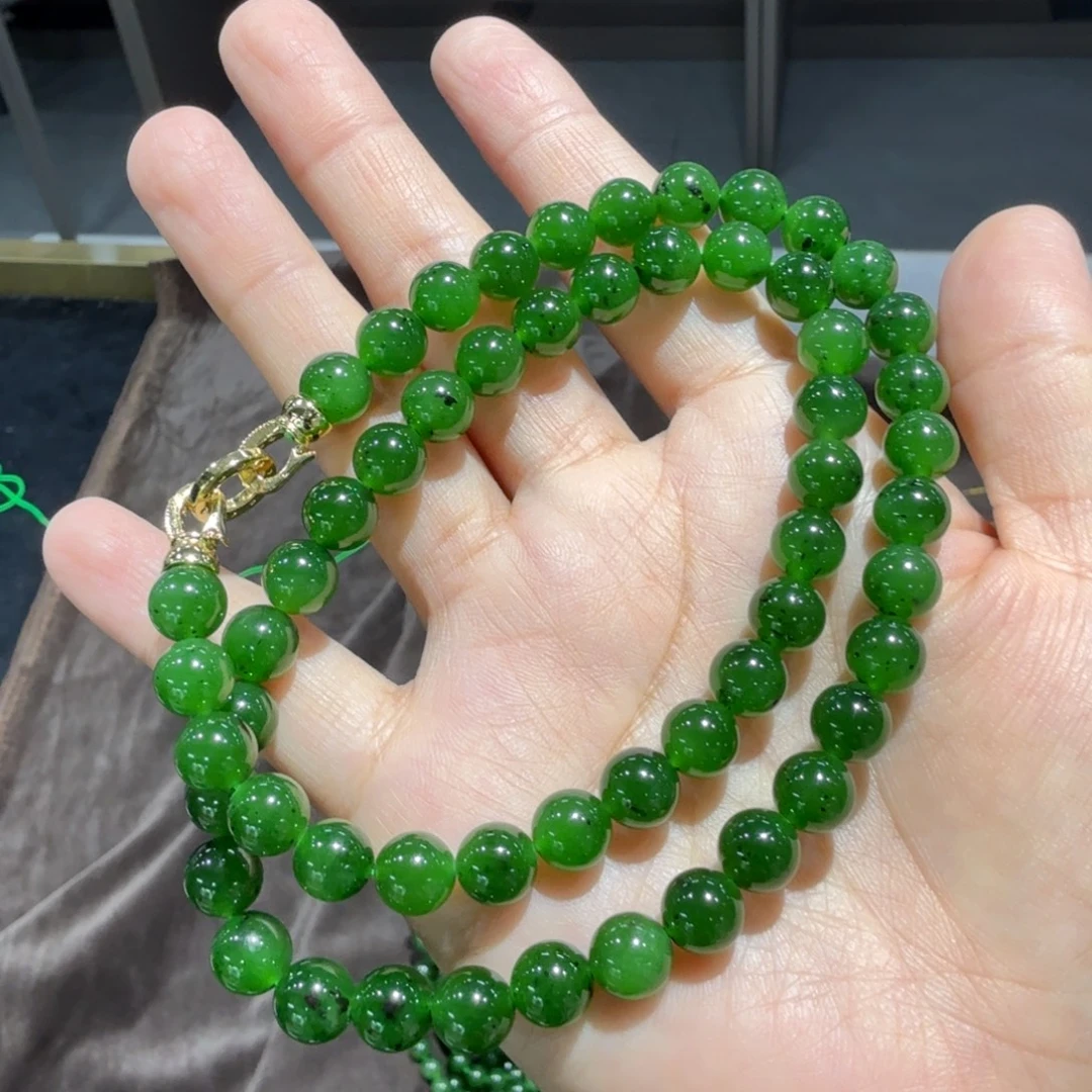 和田玉未镶嵌颈饰碧玉项链红皮矿点姜帅多样性拍一发一