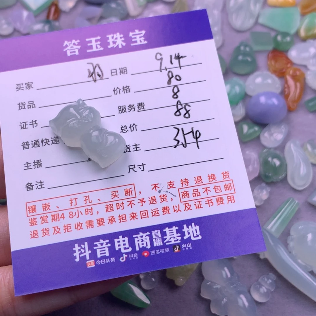 颈饰未镶嵌翡翠～*羽