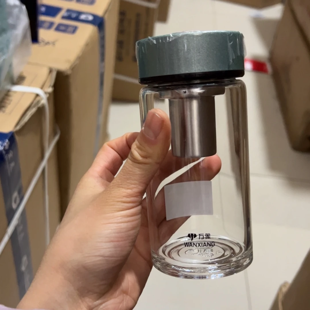 U161A绿色单层烫手玻璃杯300Ml万象