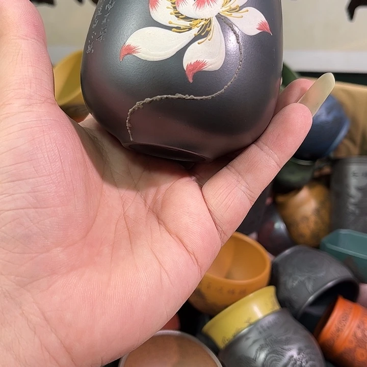 茶杯紫砂茶*香全手工紫砂主人杯