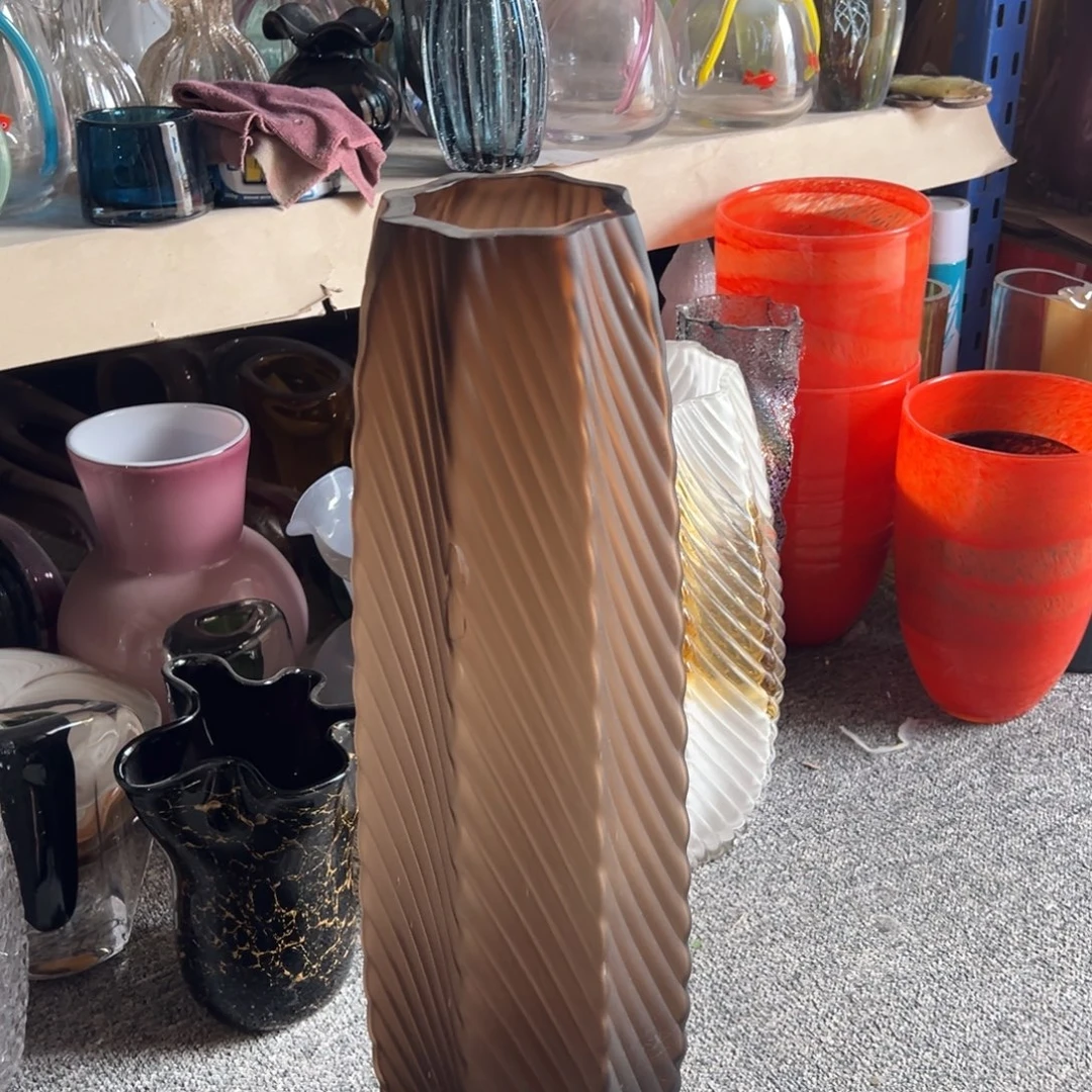 弘扬琉璃花器微瑕高度60