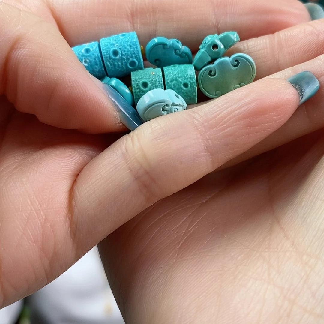 绿松石珠宝奇石未镶嵌蕊*蕊