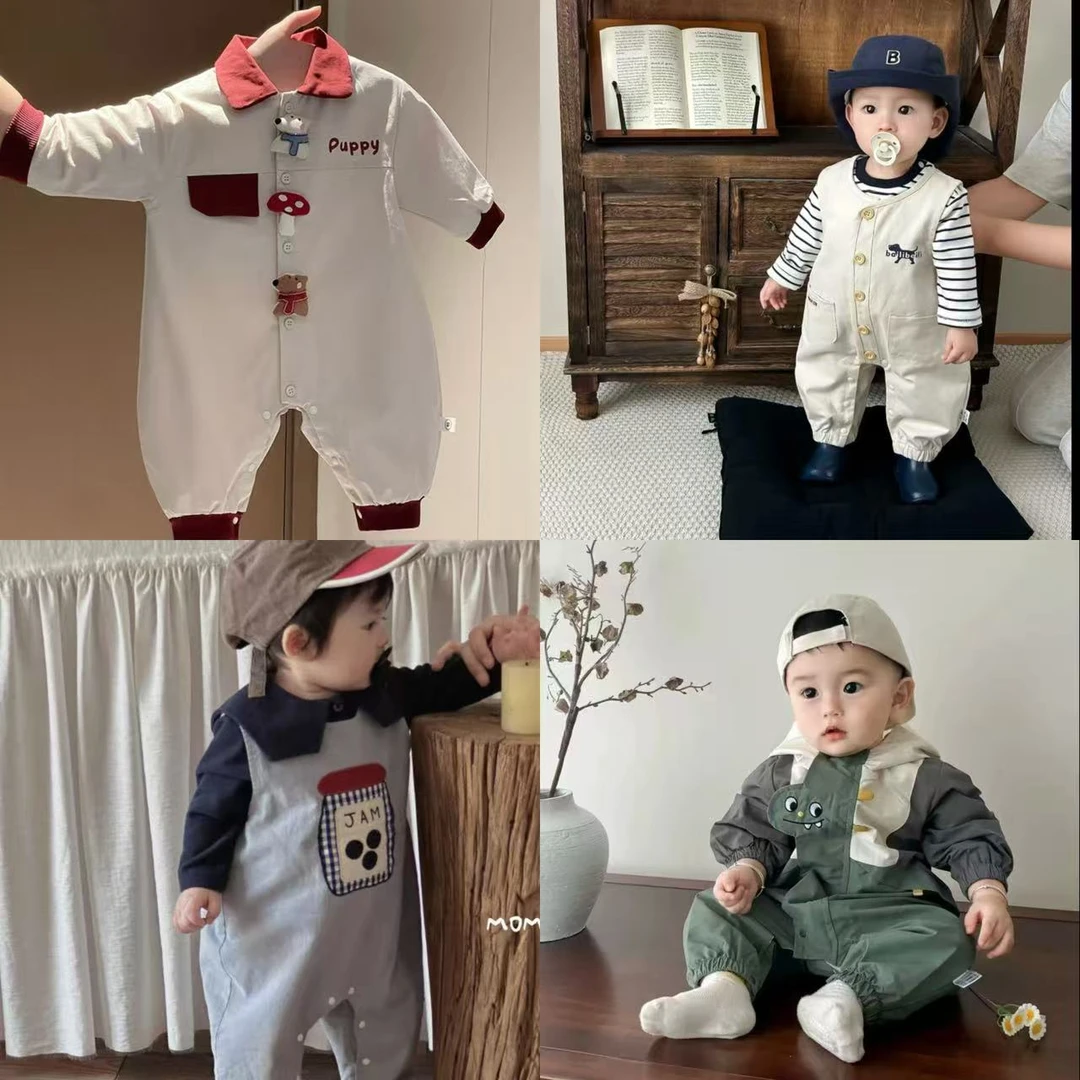 A秋款福利春秋哈衣连体衣套装合集