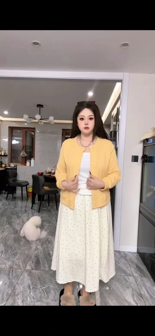 2025时尚套装春夏新款大码衬衫+打底背心+阔腿裤半身裙三件套潘