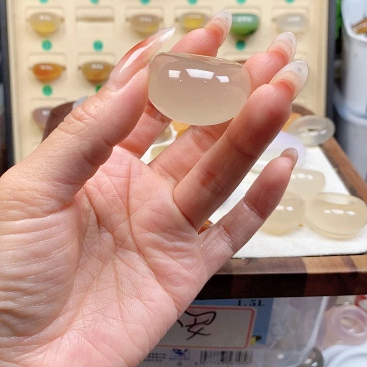 合金戒指玛瑙/玉髓涛*